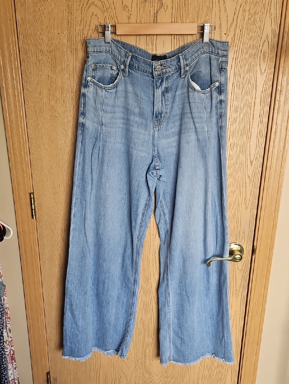 Lucky Brand Light Wash Palazzo Jeans - Picture 5 of 13